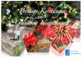Kerstkaart De Jong Verpakking