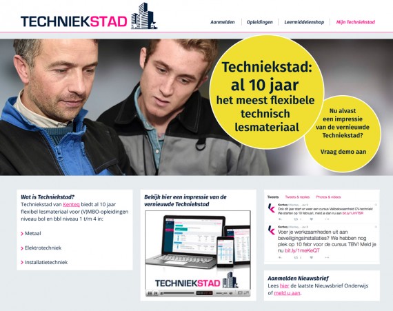 Vormgeving website en Nieuwsbrief Techniekstad